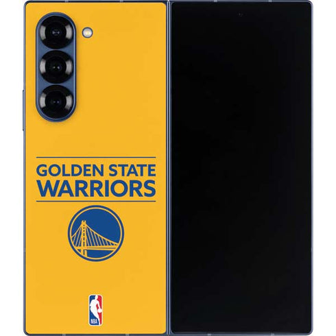 NBA Golden State Warriors Standard - Yellow Galaxy Z Fold6 Skin