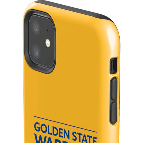 NBA Golden State Warriors Standard - Yellow iPhone 11 Impact Case