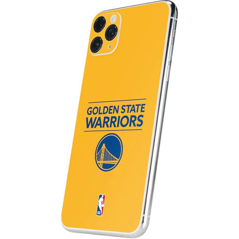 NBA Golden State Warriors Standard - Yellow iPhone 11 Pro Max Skin
