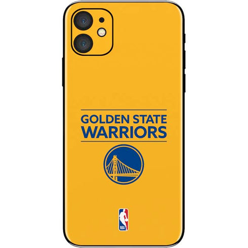 NBA Golden State Warriors Standard - Yellow iPhone 11 Skin
