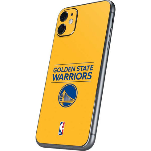 NBA Golden State Warriors Standard - Yellow iPhone 11 Skin