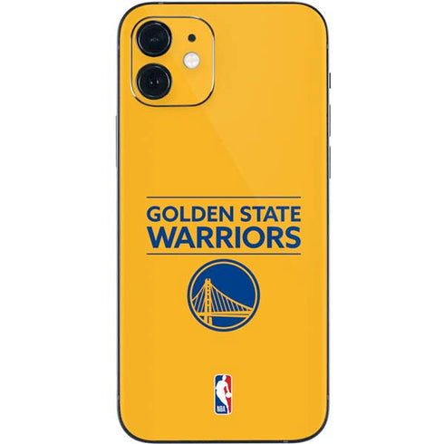NBA Golden State Warriors Standard - Yellow iPhone 12 Mini Skin