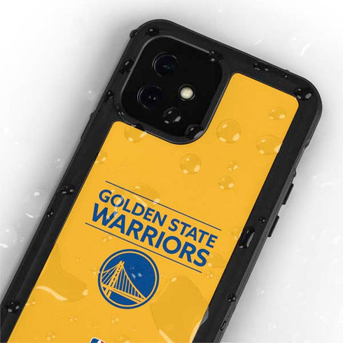 NBA Golden State Warriors Standard - Yellow iPhone 12 Mini Waterproof Case