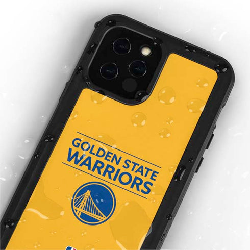 NBA Golden State Warriors Standard - Yellow iPhone 12 Pro Waterproof Case