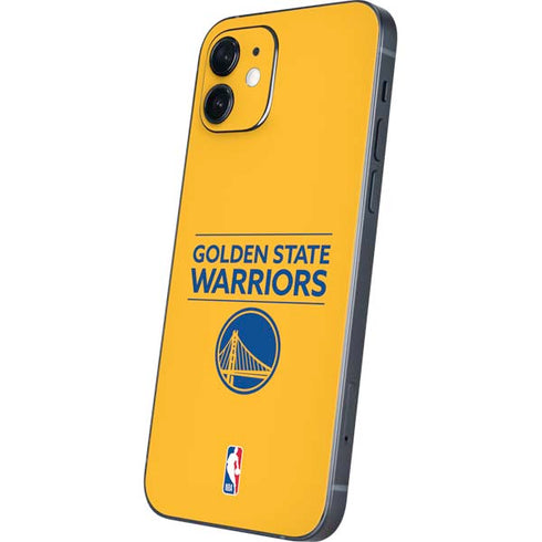 NBA Golden State Warriors Standard - Yellow iPhone 12 Skin