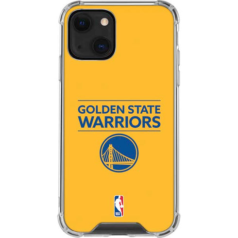 NBA Golden State Warriors Standard - Yellow iPhone 13 Mini Clear Case