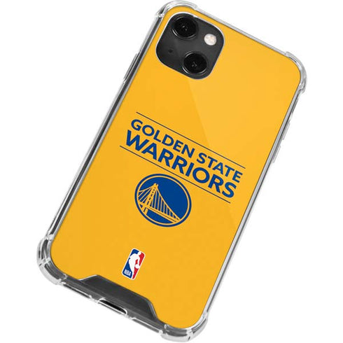 NBA Golden State Warriors Standard - Yellow iPhone 13 Mini Clear Case