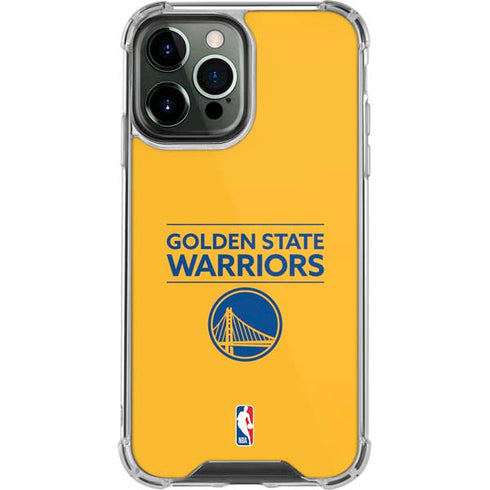NBA Golden State Warriors Standard - Yellow iPhone 14 Pro Max Clear Case