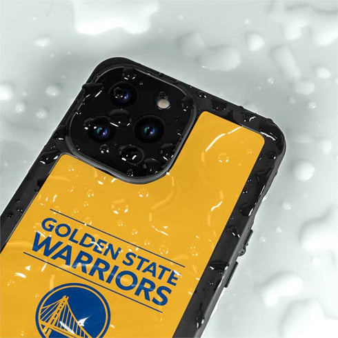 NBA Golden State Warriors Standard - Yellow iPhone 14 Pro Max Waterproof Case