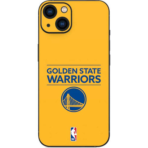 NBA Golden State Warriors Standard - Yellow iPhone 14 Skin