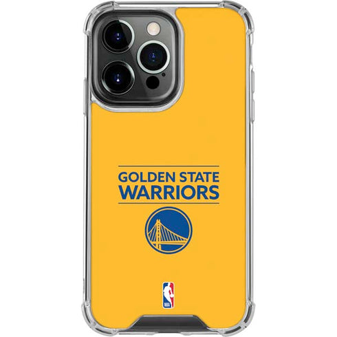 NBA Golden State Warriors Standard - Yellow iPhone 15 Pro Clear Case