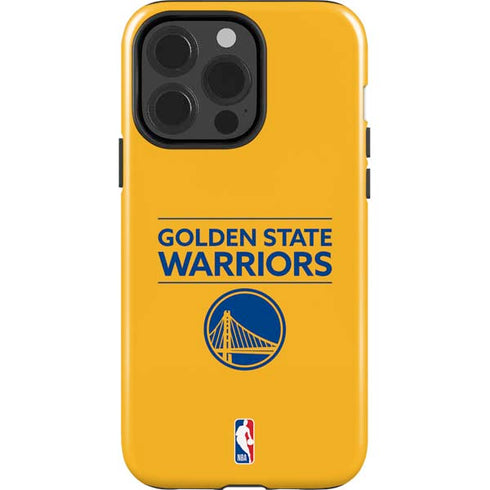 NBA Golden State Warriors Standard - Yellow iPhone 15 Pro Impact Case