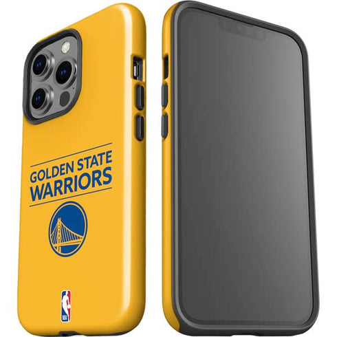 NBA Golden State Warriors Standard - Yellow iPhone 15 Pro Impact Case