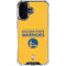 NBA Golden State Warriors Standard - Yellow iPhone 16 Clear Case