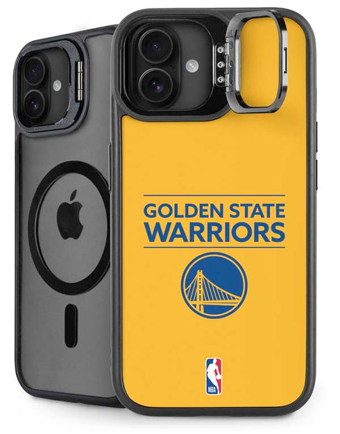 NBA Golden State Warriors Standard - Yellow iPhone 16 Kickstand Case