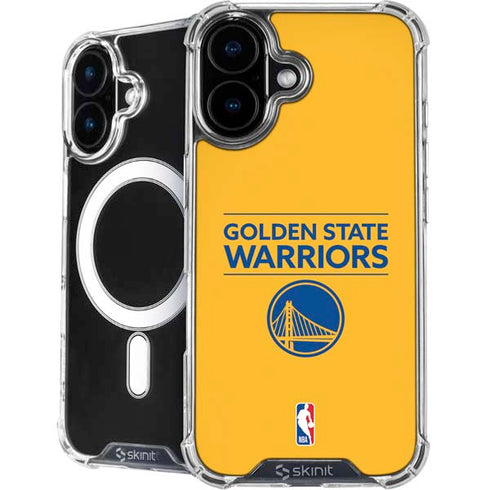 NBA Golden State Warriors Standard - Yellow iPhone 16 MagSafe Case