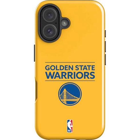 NBA Golden State Warriors Standard - Yellow iPhone 16 Plus Impact Case
