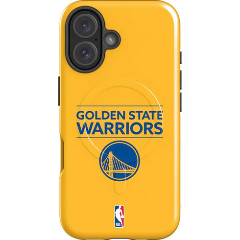 NBA Golden State Warriors Standard - Yellow iPhone 16 Plus Magsafe Impact Case