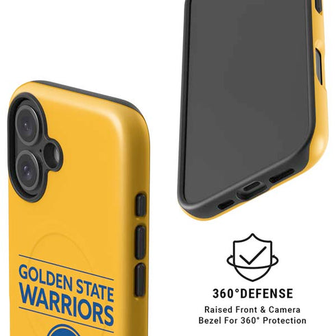 NBA Golden State Warriors Standard - Yellow iPhone 16 Plus Magsafe Impact Case