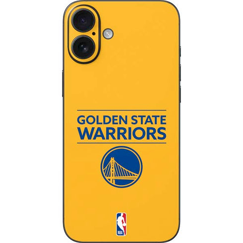 NBA Golden State Warriors Standard - Yellow iPhone 16 Plus Skin