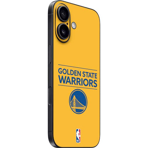 NBA Golden State Warriors Standard - Yellow iPhone 16 Plus Skin