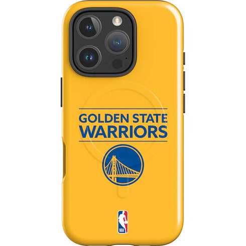 NBA Golden State Warriors Standard - Yellow iPhone 16 Pro Magsafe Impact Case