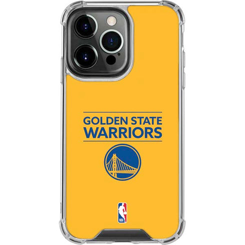 NBA Golden State Warriors Standard - Yellow iPhone 16 Pro Max Clear Case