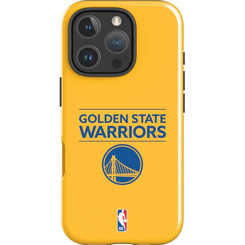 NBA Golden State Warriors Standard - Yellow iPhone 16 Pro Max Impact Case