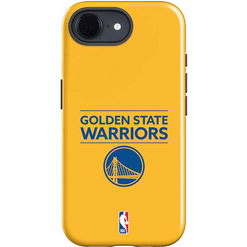 NBA Golden State Warriors Standard - Yellow iPhone 16e Impact Case