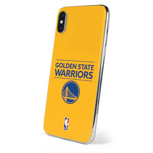 NBA Golden State Warriors Standard - Yellow iPhone X Skin