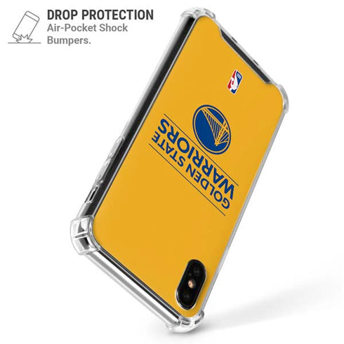 NBA Golden State Warriors Standard - Yellow iPhone X/XS Clear Case