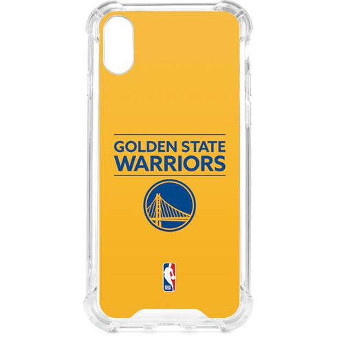 NBA Golden State Warriors Standard - Yellow iPhone XS Clear Case