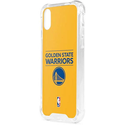 NBA Golden State Warriors Standard - Yellow iPhone XS Clear Case