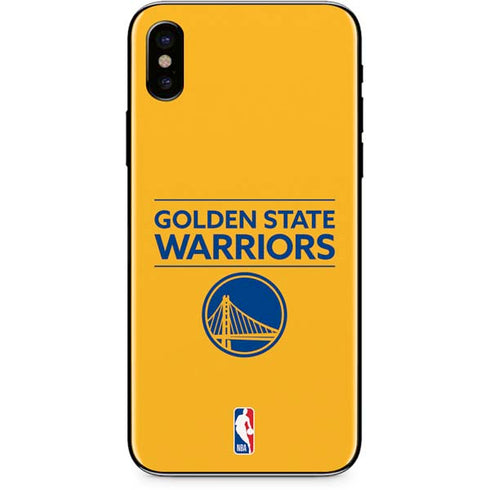 NBA Golden State Warriors Standard - Yellow iPhone XS Skin