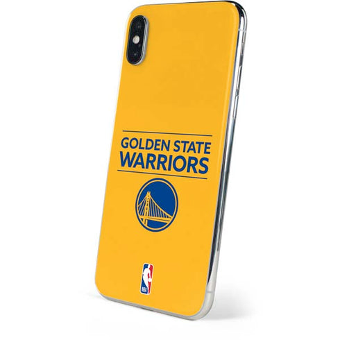 NBA Golden State Warriors Standard - Yellow iPhone XS Skin