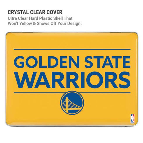 NBA Golden State Warriors Standard - Yellow MacBook Pro 16in (2019-20) Case plus Skin