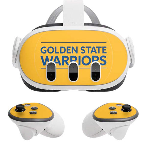 NBA Golden State Warriors Standard - Yellow Meta Quest 3 Skin