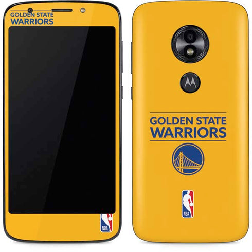 NBA Golden State Warriors Standard - Yellow Moto E5 Play Skin