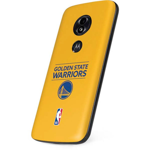 NBA Golden State Warriors Standard - Yellow Moto E5 Play Skin