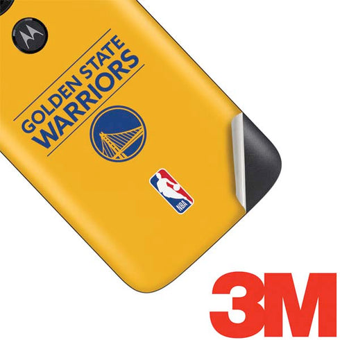 NBA Golden State Warriors Standard - Yellow Moto E5 Play Skin