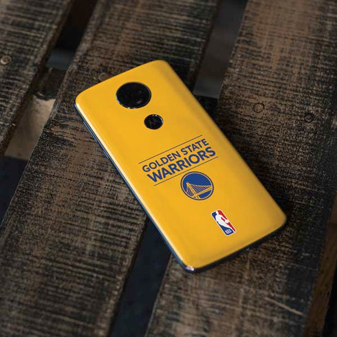 NBA Golden State Warriors Standard - Yellow Moto E5 Plus Skin