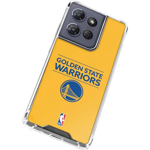 NBA Golden State Warriors Standard - Yellow Moto G 5G (2025) Clear Case