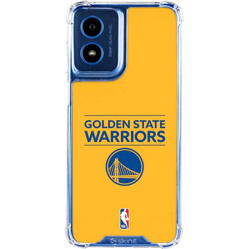 NBA Golden State Warriors Standard - Yellow Moto G Play 4G (2024) Clear Case