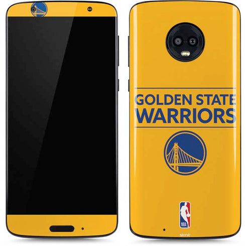 NBA Golden State Warriors Standard - Yellow Moto G6 Skin