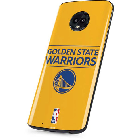 NBA Golden State Warriors Standard - Yellow Moto G6 Skin