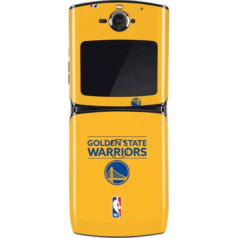 NBA Golden State Warriors Standard - Yellow Motorola RAZR Skin