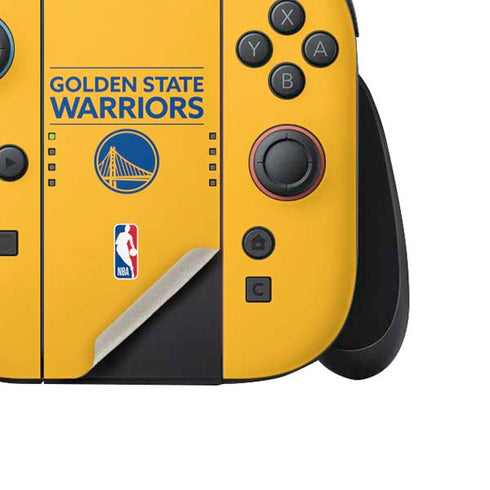 NBA Golden State Warriors Standard - Yellow Nintendo Switch 2 (2025) Joy-Con Controller Skin