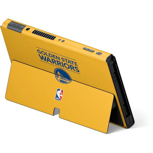 NBA Golden State Warriors Standard - Yellow Nintendo Switch OLED (2021) Skin