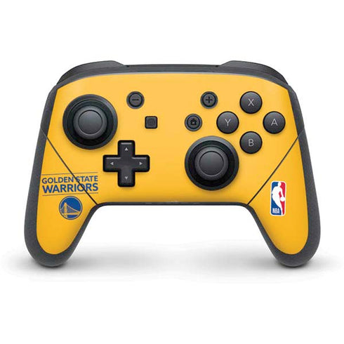 NBA Golden State Warriors Standard - Yellow Nintendo Switch Pro Controller Skin