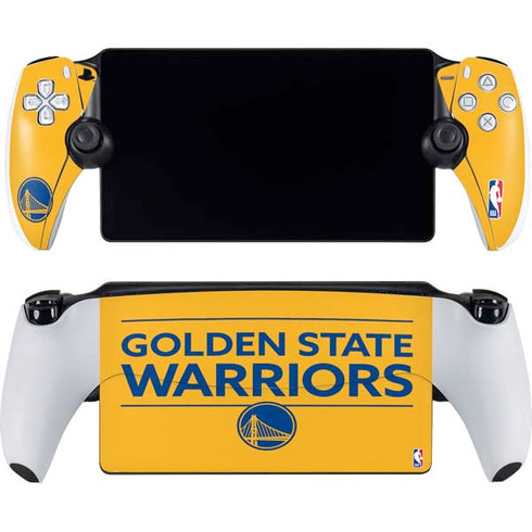 NBA Golden State Warriors Standard - Yellow PlayStation Portal Remote Player Skin